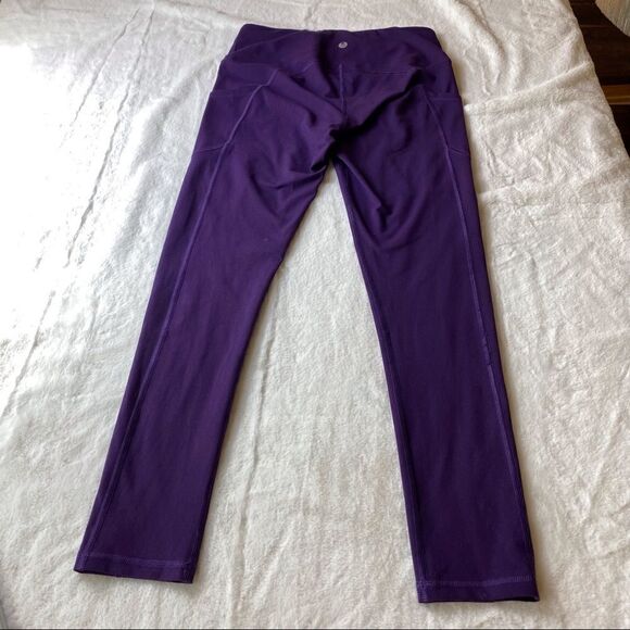 Luga Purple Leggings Size Large - Picture 2 of 8